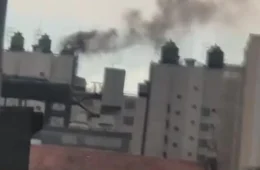 AGORA: Incêndio atinge prédio na Bela Vista e mobiliza seis viaturas dos Bombeiros