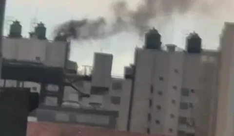 AGORA: Incêndio atinge prédio na Bela Vista e mobiliza seis viaturas dos Bombeiros