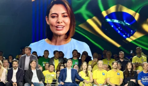 Michelle Bolsonaro antes e depois: aposta contra Flávio em 2026