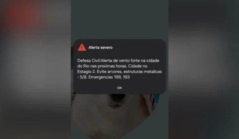 CLIMA: Defesa Civil emite alerta de ventos de até 76 km/h no RJ e em SP