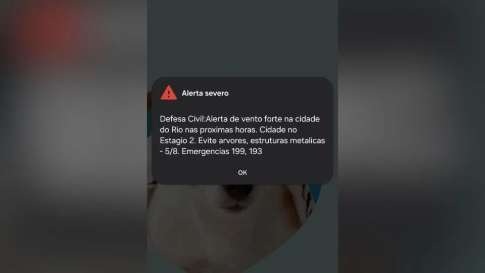 CLIMA: Defesa Civil emite alerta de ventos de até 76 km/h no RJ e em SP