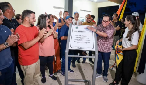 Prefeitura de Coari entrega obras de educação, saúde, esporte e produção rural na comunidade Lauro Sodré