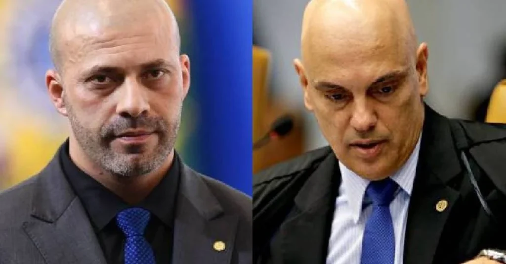 Moraes cobra Daniel Silveira por vídeo em rede social com senador