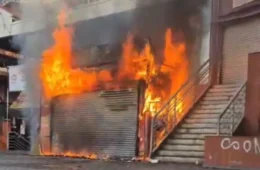 Pastelaria pega fogo e é destruída por incêndio em BH
