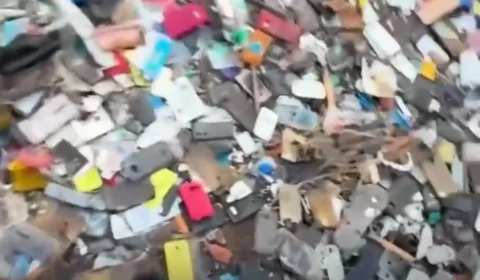 Morador rastreia celular roubado e encontra dezenas de aparelhos abandonados em terreno na Zona Leste de SP