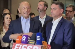 Skaf diz que Flávio Bolsonaro defende princípios da Fiesp, mas evita declarar apoio ao candidato