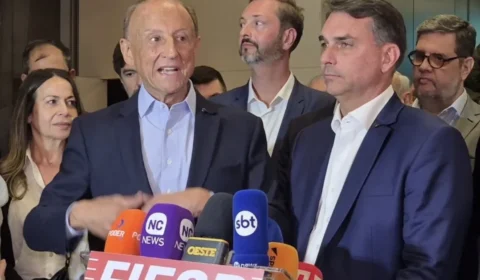 Skaf diz que Flávio Bolsonaro defende princípios da Fiesp, mas evita declarar apoio ao candidato