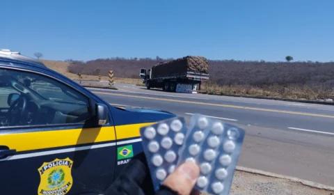 PRF apreende 37 comprimidos de ‘rebite’ com dois caminhoneiros na BR-251, em MG