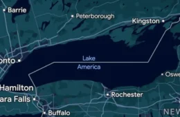 Google Maps passa a chamar Lago Ontário de “Lago América” nos EUA após ordem executiva de Trump