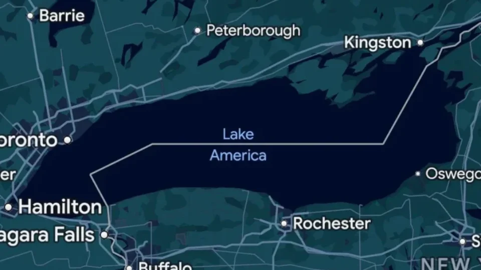 Google Maps passa a chamar Lago Ontário de “Lago América” nos EUA após ordem executiva de Trump