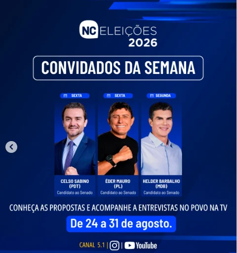 As entrevistas serão exibidas ao vivo, ao meio-dia, pela TV Norte SBT Pará. O conteúdo também estará disponível nas plataformas digitais do Grupo Norte de Comunicação, ampliando o alcance da programação para quem acompanha a campanha pela internet.