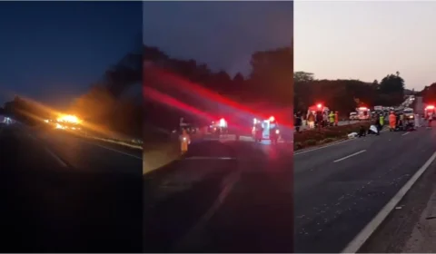 Acidente entre ônibus e caminhão deixa dois mortos e 23 feridos na BR-040, em Sete Lagoas