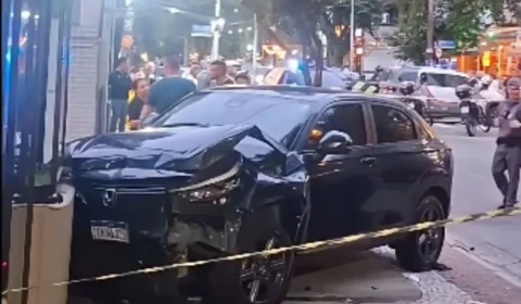 Motorista atropela três pessoas e mata mulher de 79 anos em Santos