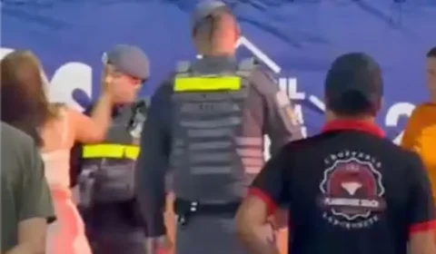 VÍDEO: Mulher é detida após dar tapa no rosto de policial durante briga na Festa do Peão de Barretos