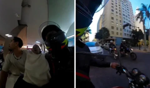 Vídeo: motoboys abrem caminho no trânsito para salvar jovem com suspeita de infarto em BH