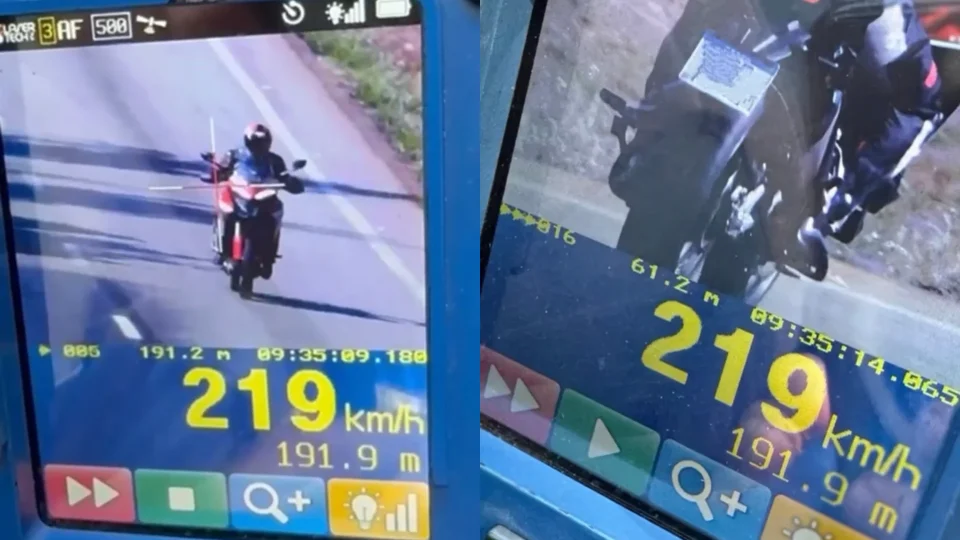 Motociclista é flagrado a 219 km/h na Grande BH; trecho da BR-262 tem limite de 110 km/h