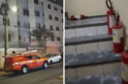 Cigarro provoca incêndio em apartamento e deixa morador ferido em BH