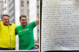 Flávio publica carta a Bolsonaro após ser impedido de visitá-lo no Dia dos Pais