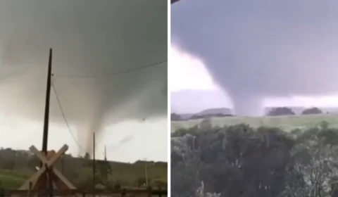 Tornado deixa casas destruídas e 20 pessoas desalojadas no Paraná; veja o vídeo