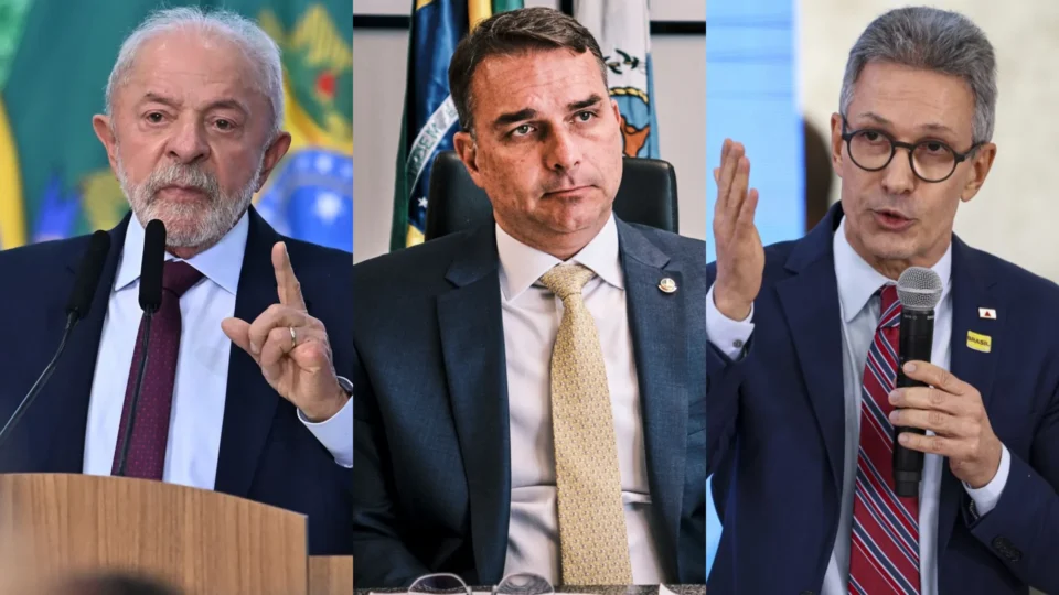 Datafolha em Minas: Lula tem 37%, Flávio Bolsonaro aparece com 31% e Zema marca 10%