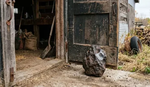 Meteorito de R$ 500 mil foi usado como peso de porta por décadas