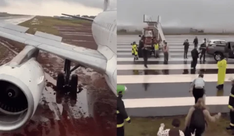 Avião da Latam que saiu da pista em Cascavel decolou de Guarulhos