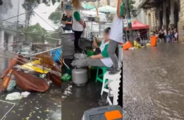 Chuva forte alaga região central de BH, deixa comerciantes da Feira Hippie ilhados e interrompe Virada Cultural
