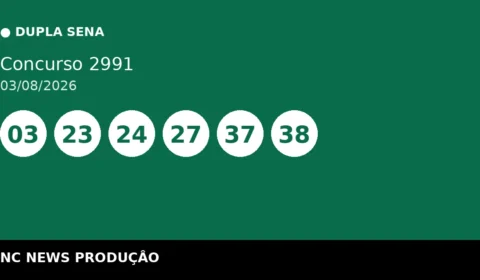 Resultado da Dupla Sena 2991 de 03/08: confira as dezenas