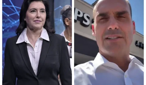 Tebet critica Eduardo Bolsonaro por discurso contra vacinação
