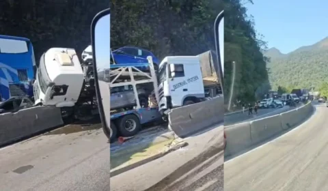 Carreta com freios alterados causa engavetamento e deixa dois mortos no Paraná