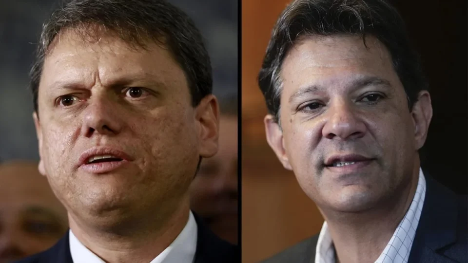 Quaest mostra Tarcísio com 40% e Haddad com 27% na disputa pelo governo de SP