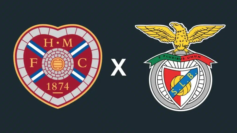 Hearts x Benfica: onde assistir ao vivo pela Liga Europa