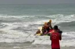 Ventos fortes assustam banhistas e provocam resgates em praias do Rio