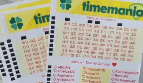 Timemania 2426 sorteia R$ 7,2 milhões neste domingo; veja como apostar