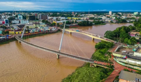 Rio Acre despenca para 1,83 metro e bate menor nível de 2026 em Rio Branco