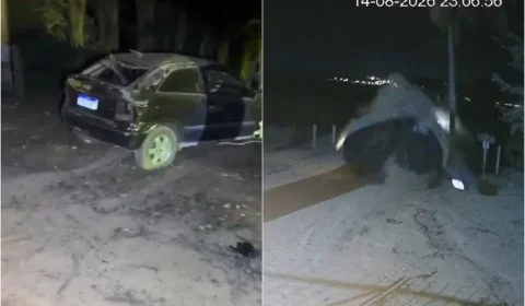 Câmeras flagram dois acidentes em MG e detalhe sobre os condutores chama atenção