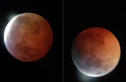 Eclipse lunar quase total encanta moradores da Paraíba