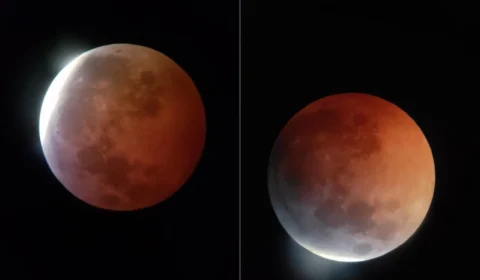 Eclipse lunar quase total encanta moradores da Paraíba