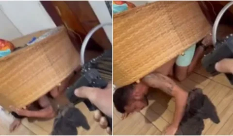 Suspeito de homicídio é preso após tentar se esconder sob poltrona em Fortaleza