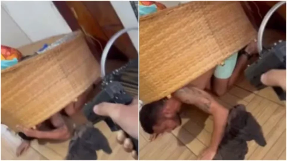 Suspeito de homicídio é preso após tentar se esconder sob poltrona em Fortaleza