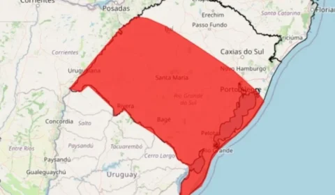 Rio Grande do Sul entra em alerta vermelho para tempestades até sexta-feira