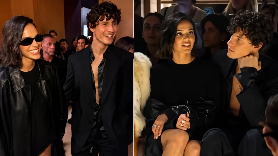 Bruna Marquezine e Shawn Mendes chegam juntos a desfile da Gucci em Milão