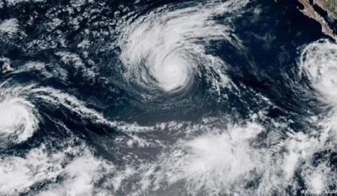 Três furacões avançam ao mesmo tempo pelo Pacífico enquanto El Niño se fortalece