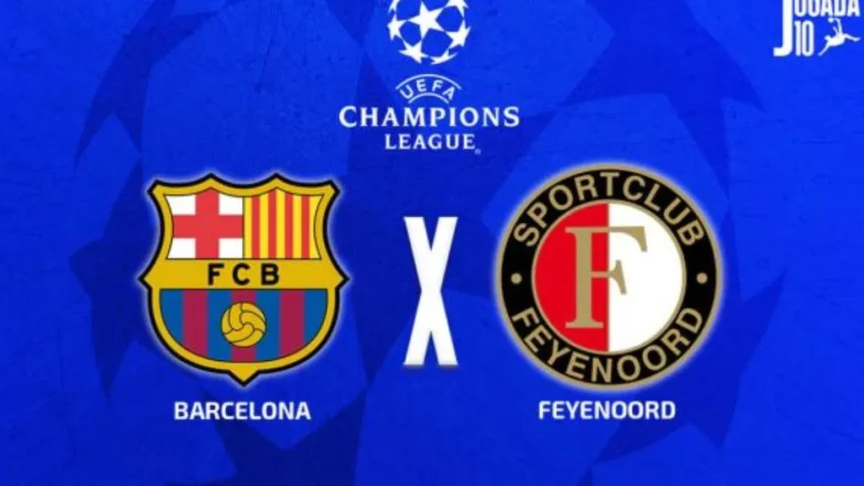 Onde assistir Champions hoje: Barcelona x Feyenoord às 13h45