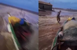 Mar avança de repente, arrasta barcos e assusta pescadores no Sul de SC