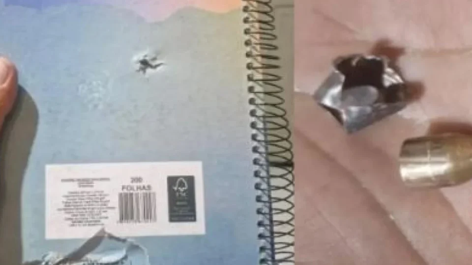 Menino de 12 anos tem mochila atravessada por tiro durante tiroteio em Curicica