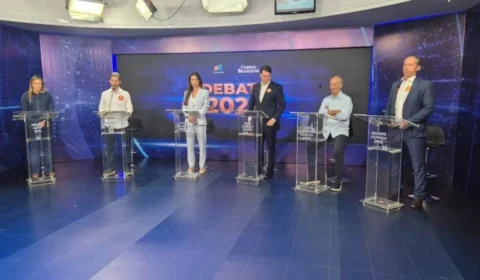 Celina diz ser única candidata com ações para salvar o BRB durante debate no DF