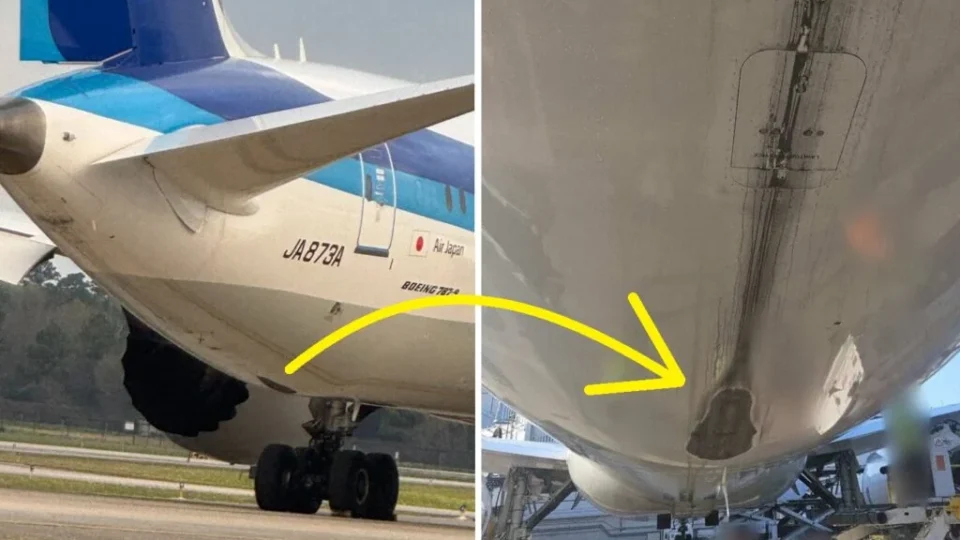 Boeing 787 bate a cauda na pista após piloto acionar botão errado durante pouso