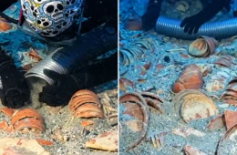 Milhares de peças de cerâmica de 2,1 mil anos são encontradas em naufrágio na Turquia