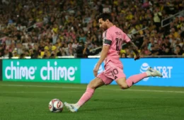 Messi faz golaço de falta, mas Inter Miami perde para o Columbus Crew na MLS